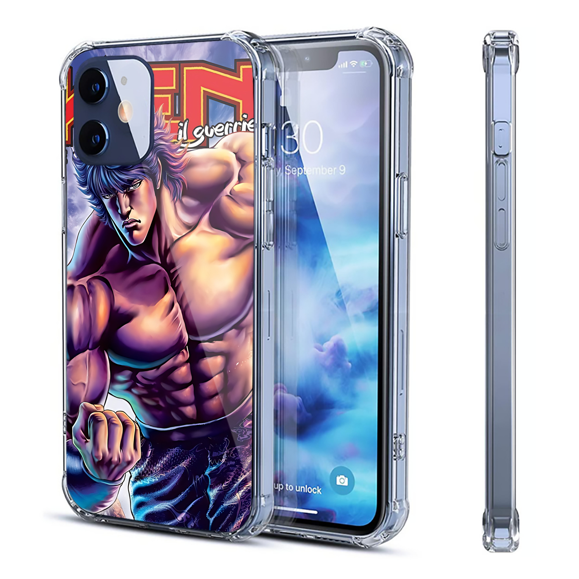 （画像用） 北斗の拳 Fist of the North Star 【iPhone 12シリーズ対応】透明スマホケース（クリアソフトケース）